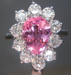 SOLD.....2.02ct Pink Pear Shape Sapphire Ring R5417