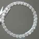 Diamond Pendant: .65ctw G-H SI Round Brilliant Diamond Circle Pendant R5541