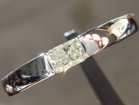 SOLD...0.32ct K VVS2 Radiant Cut Diamond Ring R5480