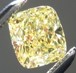 SOLD....Loose Yellow Diamond: .56ct Fancy Intense Yellow SI1 Cushion Cut GIA Very Strong Color R5666