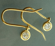 0.60ctw N VS Round Brilliant Diamond Earrings R5537