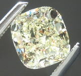SOLD...Loose Yellow Diamond: 1.05ct Y-Z VVS1 Cushion Cut Diamond GIA R6258
