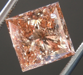 Loose Diamond: 3.03ct Fancy Brown-Orange Princess Cut Diamond GIA R6270