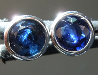 SOLD...Sapphire Earrings: 1.80cts Blue Sapphire Stud Earrings R6367