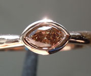 0.23ct Fancy Brown SI1 Marquise Diamond Ring R6370