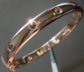 SOLD...Diamond Bracelet: 2.41ctw Natural Brown Cushion Cut Diamond Bracelet R6378
