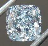 SOLD....Loose Green Diamond: 1.01ct Light Green SI1 Cushion Cut Diamond GIA R6744
