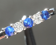 SOLD...0.18cts Blue Round Sapphire Ring R6776