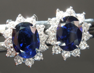 SOLD...1.70cts Blue Oval Sapphire Earrings R6805