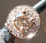 0.32ct  Brown I1 Round Brilliant Diamond Pendant R7255
