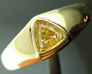 SOLD....0.72ct Intense Yellow SI1 Trilliant Diamond Ring R7242