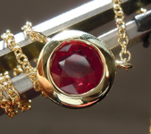 0.70ct Round Brilliant Ruby Necklace R7446