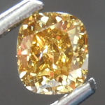 Loose Diamond: .43ct Fancy Deep Brown Yellow VS2 Cushion Cut Diamond GIA R7392
