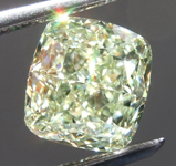 SOLD....Loose Green Diamond: 2.29ct Fancy Yellow-Green VVS2 Cushion Cut Diamond GIA R7633