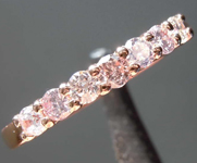 SOLD... .47ctw Fancy Light Pink and Colorless Round Brilliant Diamond Band R7753
