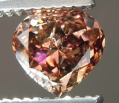 .71ct Orangy Brown SI2 Heart Shape Diamond R7943