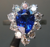 SOLD.....2.07ct Blue Pear Shape Sapphire Ring R8978
