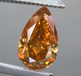 1.06ct Orangy Brown SI1 Pear Shape Diamond R9216