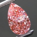 1.62ct Orange-Pink VVS2 Pear Shape Lab Grown Diamond R9392