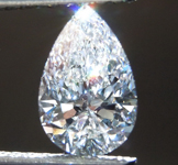 0.87ct D VS1 Pear Shape Lab Grown Diamond R9486
