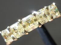 SOLD...2.10ct Yellow VS Asscher Cut Diamond Ring R9594