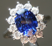 SOLD....2.24ct Blue Oval Brilliant Sapphire Ring R9606