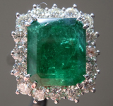 SOLD....6.61ct Emerald Cut Emerald Ring R9558