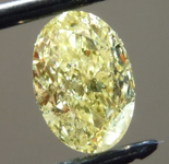 1.01ct Yellow I2 Oval Shape Diamond R9734