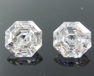 SOLD...1.51ctw E VS1 Octagonal Step Cut Lab Grown Diamond Earrings R9776