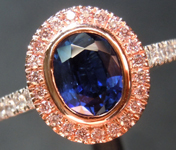 1.17ct Blue Oval Sapphire Ring R9779