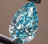 4.01ct Vivid Blue VS1 Pear Shape Lab Grown Diamond R9829