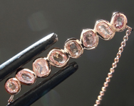 0.49ctw Pink Oval Diamond Necklace R9789