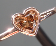 0.45ct Brown Heart Shape Diamond Ring R9916