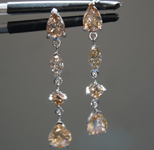 2.38ctw Brown Diamond Dangle Earrings R9973