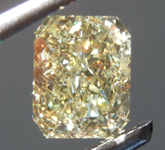 1.28ct Yellow VS1 Radiant Cut Diamond R10019
