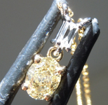 0.52ct Yellow Oval Diamond Pendant R9983