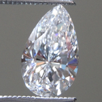 0.88ct D VS2 Pear Shape Diamond R10049