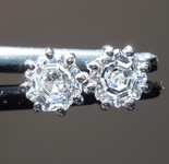 SOLD...1.00ctw E-F Octagonal Step Cut Lab Grown Diamond Earrings R10047