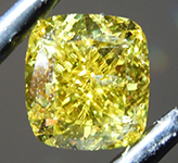 4.01ct Intense Yellow I1 Cushion Cut Lab Grown Diamond R10082