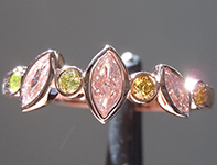 SOLD...0.40ctw Fancy Colored Diamond Ring R10142
