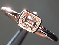 0.42ct Brown Emerald Cut Diamond Ring R10106