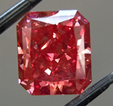 1.54ct Red VS2 Radiant Cut Diamond R10237