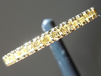 0.17ctw Yellow VS Round Brilliant Diamond Ring R9886