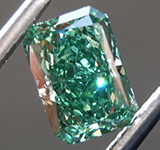 SOLD....1.38ct Green VS2 Radiant Cut Lab Grown Diamond R10256