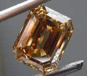 3.18ct Brown VS1 Emerald Cut Diamond R10354