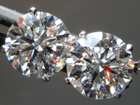 SOLD....4.24ctw D VS2 Round Brilliant Lab Grown Diamond Earrings R10372