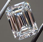 3.02ct F VS1 Emerald Cut Lab Grown Diamond r10436
