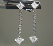 0.54ctw H SI1 Princess Cut Diamond Earrings R8971