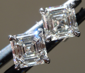 2.08ctw F VVS2 Asscher Cut Lab Grown Diamond Earrings R10573