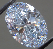 SOLD...4.39ct G (Blue) VS1 Oval Shape Lab Grown Diamond R10621